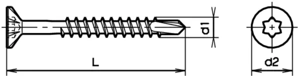 Viti per legno autoperforanti 