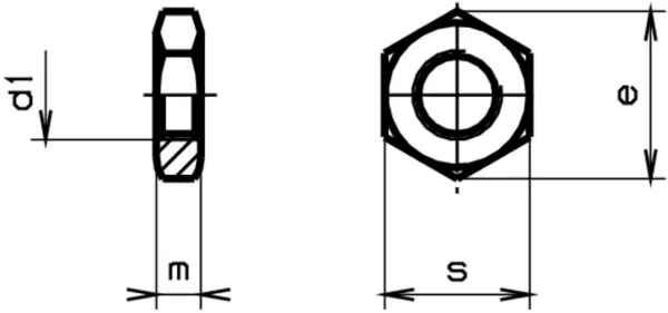 Muttern 6kt MF 