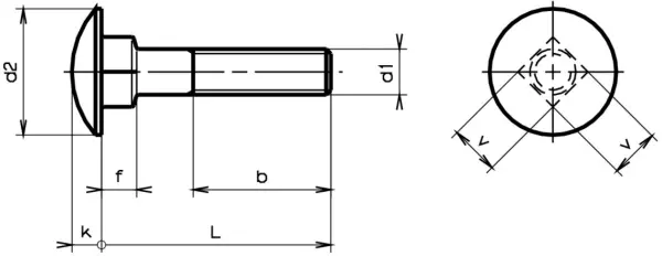 Flachrundschrauben (Schlossschrauben) bestaPAC