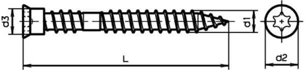 Terrassenschrauben FERRONORM Twist-TR