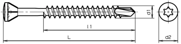 Viti per legno autoperforanti 