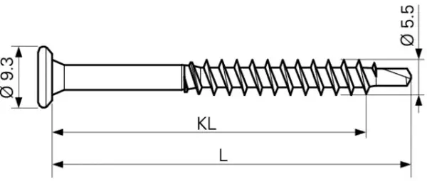 Fensterbeschlag-Bohrschrauben SPR