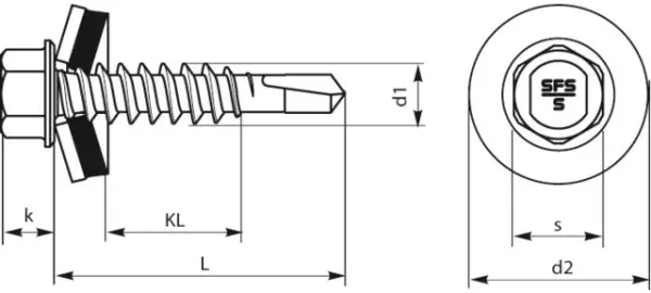 Viti autoperforanti SX3-S16/S19