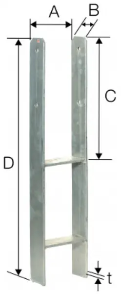 Pfostenanker H SIMPSON Strong-Tie H/HB