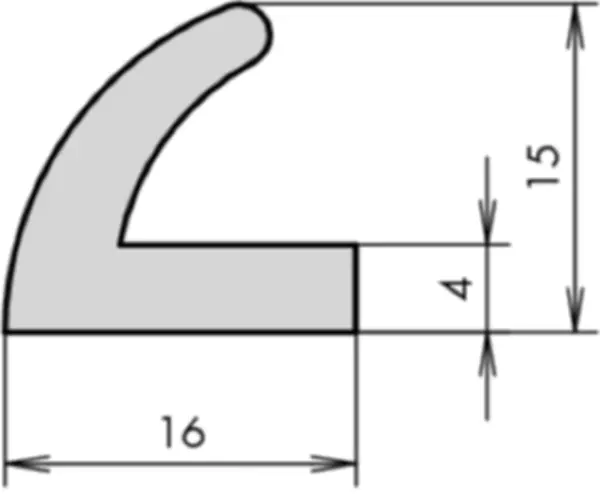 Moosgummi Sonderprofile APSOseal s 7.00 mm