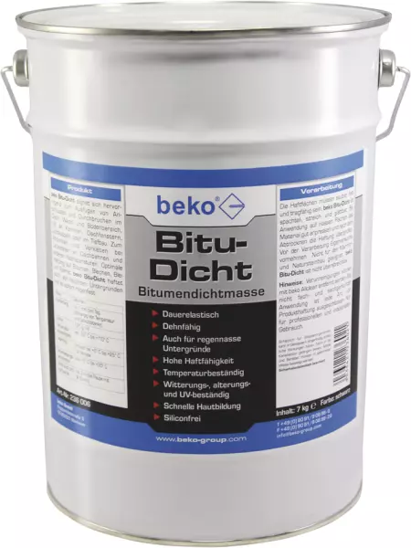 Bitumen-Dichtstoffe BEKO schwarz Eimer 6000 ml