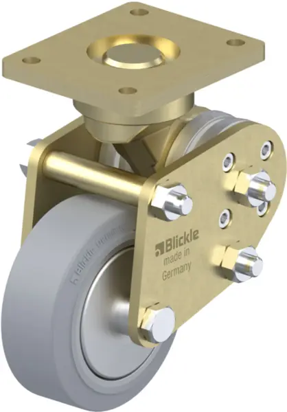 Bockrollen mit Anschraubplatte BLICKLE BPFE-ALEV Rad-Ø 100 mm