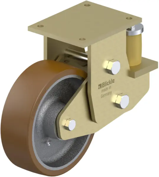 Bockrollen mit Anschraubplatte BLICKLE BSFE-GB Rad-Ø 250 mm