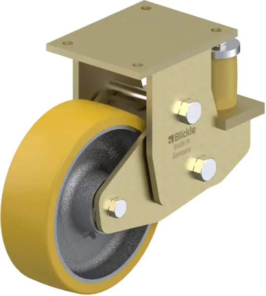 Bockrollen mit Anschraubplatte BLICKLE BSFE-GTH Rad-Ø 250 mm