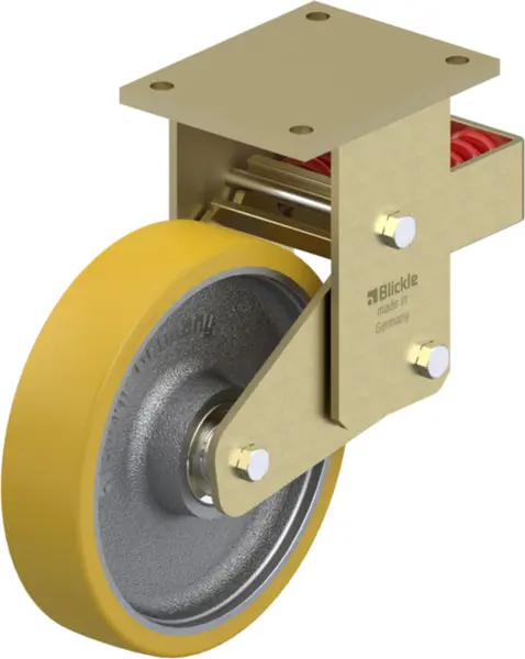 Bockrollen mit Anschraubplatte BLICKLE BSFN-GTH Rad-Ø 250 mm