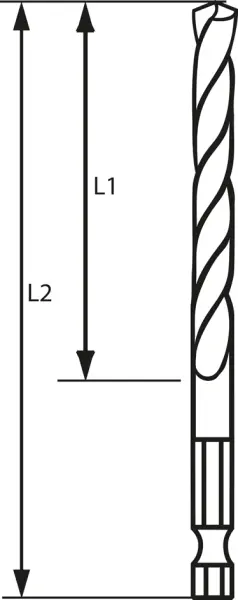 Spiralbohrer BOSCH HSS Impact Control