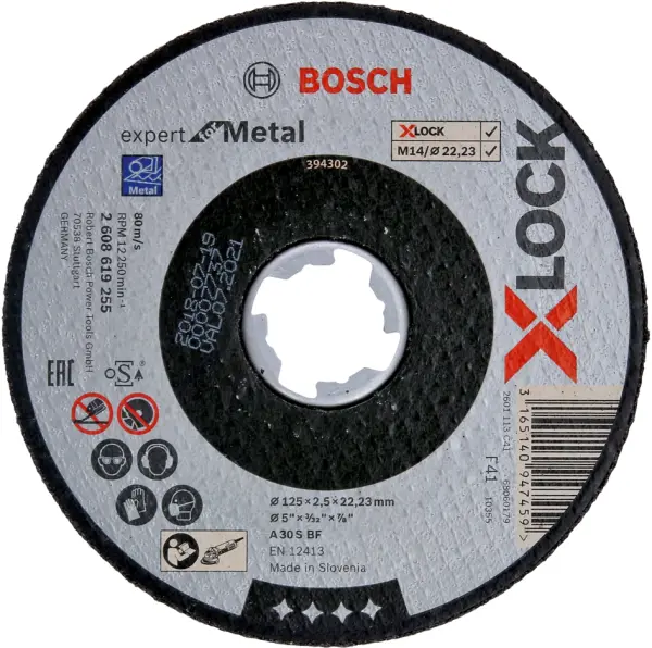 Trennscheiben BOSCH Expert for Metal 125x22.2x2.5 mm gerade