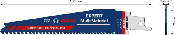 Säbelsägeblätter BOSCH Expert Multi Material 956 XHM
