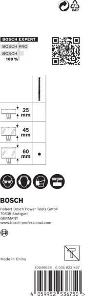 Zentrierbohrer BOSCH Expert Power Change Plus TCT