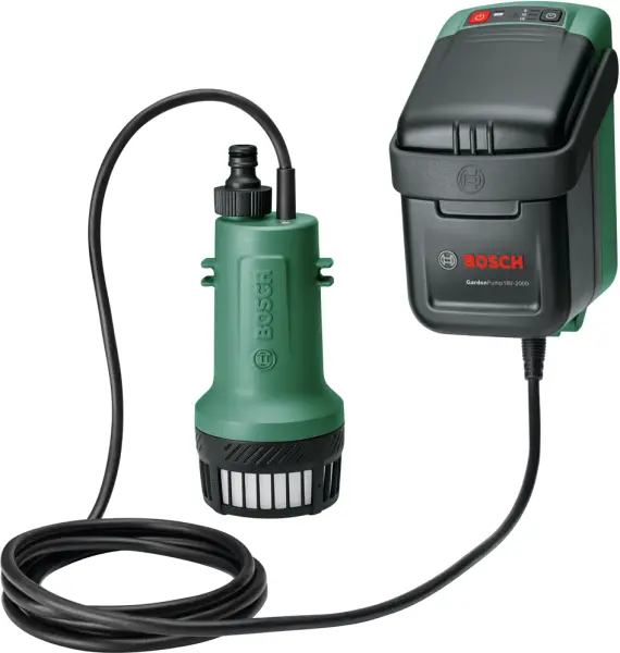 Akku-Regenfass-Tauchpumpen BOSCH GardenPump 18V-2000