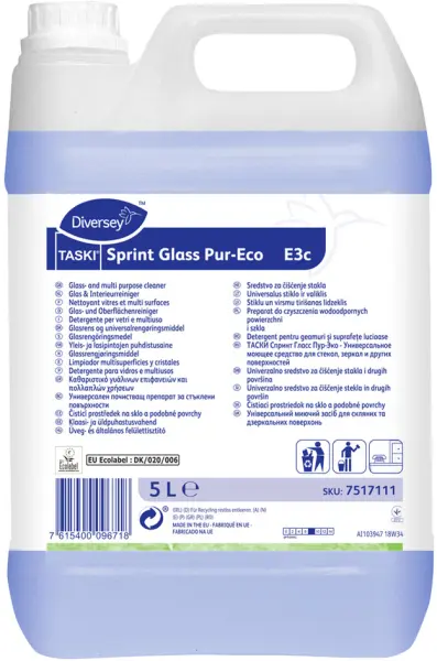 Glasreiniger Diversey Sprint Glass Pur-Eco E3c 7517111