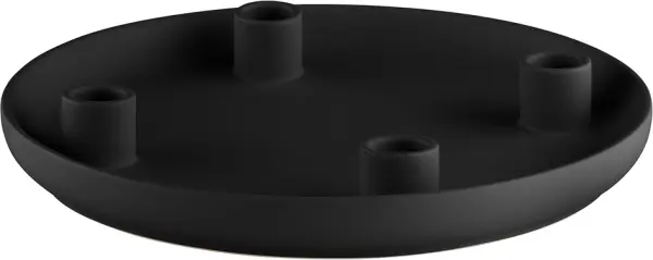 Kerzenhalter 27x27x3.5 cm black