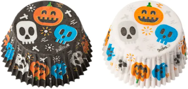 Papierbackförmchen DECORA Bon Bon Halloween Ø 5 cm 36 Stück