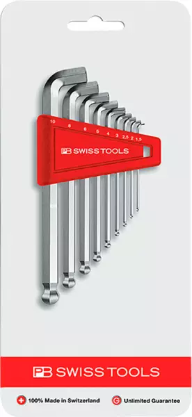 Stiftschlüssel-Sätze Inbus mit Kugelkopf PB Swiss Tools PB 2212.H-10 CN