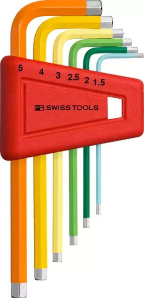 Serie di chiavi esagonali PB Swiss Tools 210 H RB