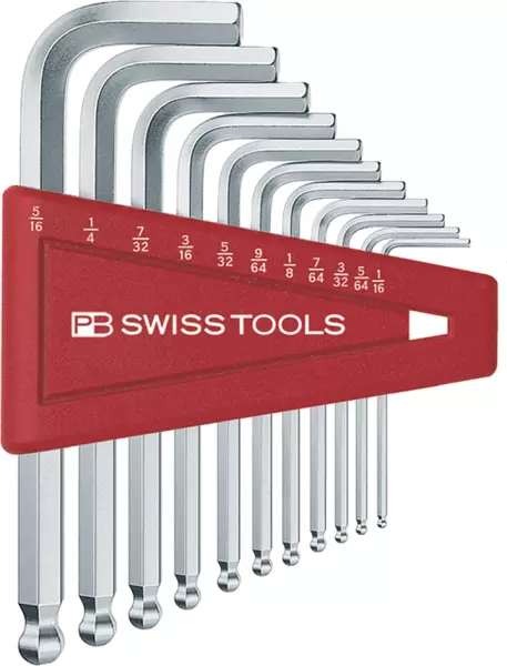Stiftschlüssel-Sätze Inbus mit Kugelkopf PB Swiss Tools PB 212Z.H-12