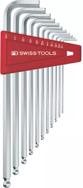 Stiftschlüssel-Sätze Inbus mit Kugelkopf PB Swiss Tools PB 212Z.LH-12