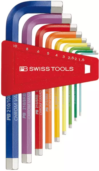 Serie di chiavi esagonali PB Swiss Tools 210 H RB