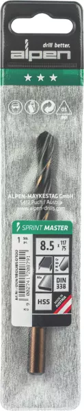 Spiralbohrer ALPEN 8.5 mm 101938.0085