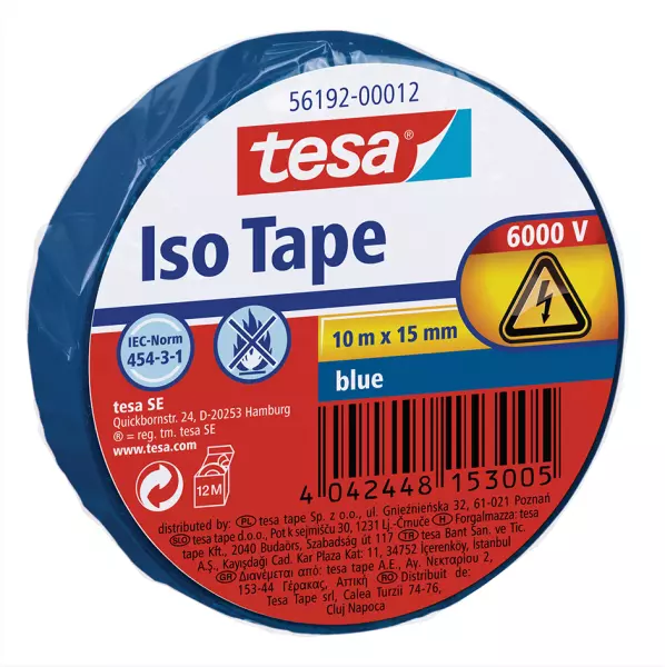 Isolierbänder TESA Iso Tape 15 mm x 10 m blau