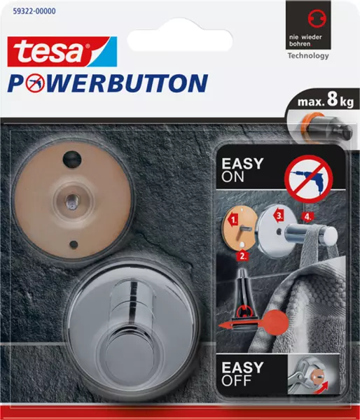 Handtuchhalter TESA Powerbutton