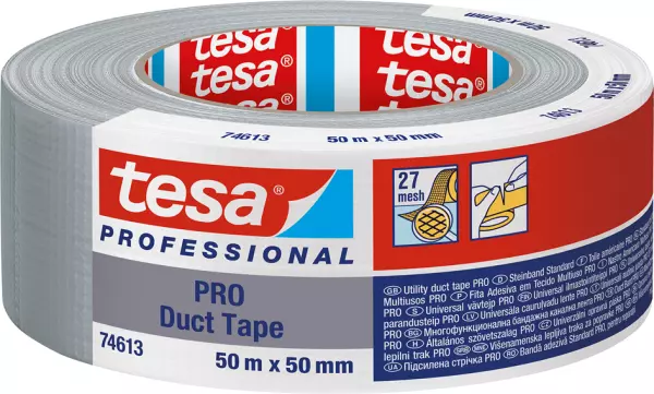 Beton-Gewebebänder TESA PRO Duct Tape Synthesekautschuk silber