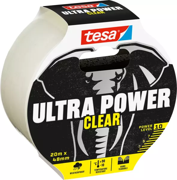 Ruban de réparation TESA Ultra Power Clear PE transparent 132212.2048