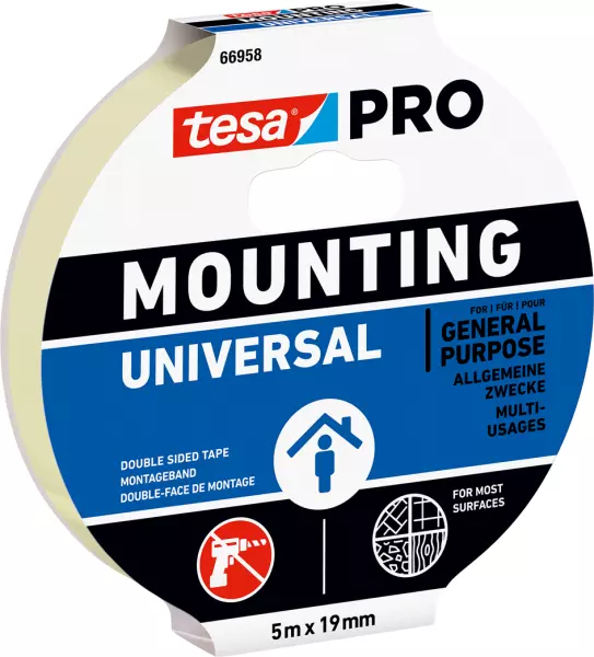 Montagebänder TESA Mounting PRO Universal PE weiss 132348.0500