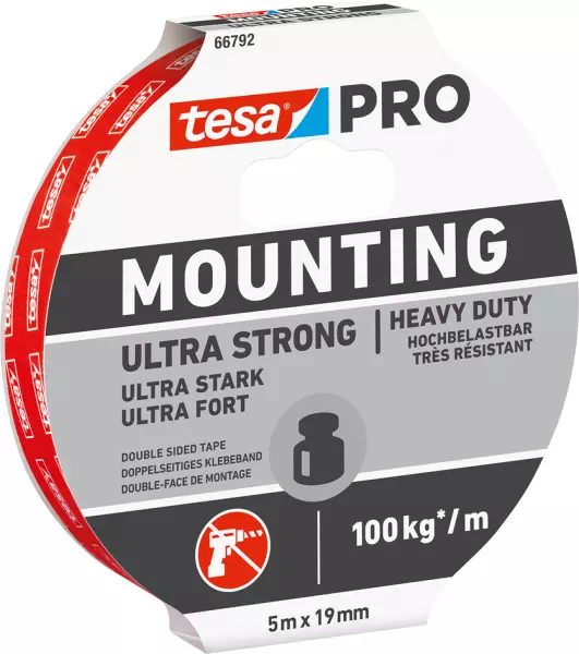 Montagebänder TESA Mounting PRO Ultra Strong PE weiss 132354.0500