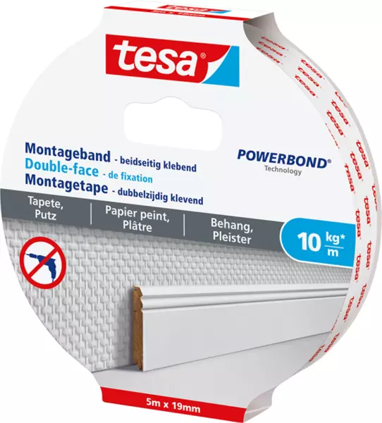 Montagebänder TESA 19 mm x 5 m