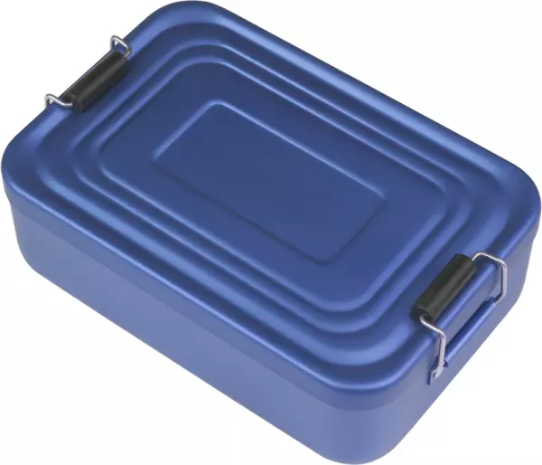 Lunchboxen EVA 2 Jahre Aluminium eloxiert blau Länge 18 cm