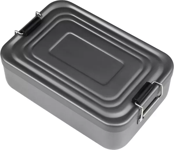 Lunchboxen EVA 2 Jahre Aluminium eloxiert anthrazit Länge 18 cm