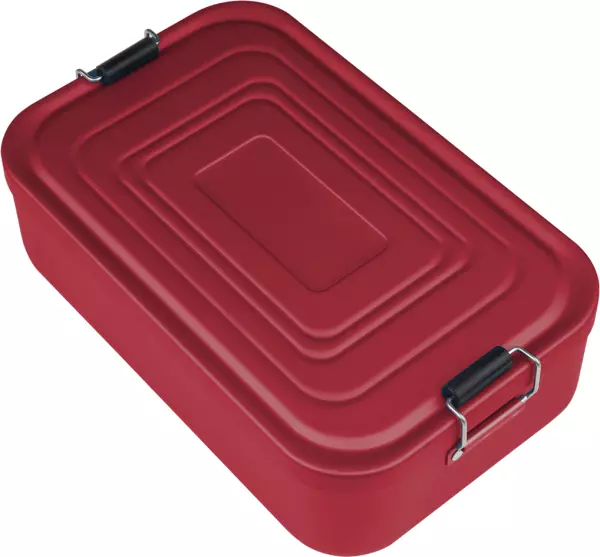 Lunchboxen EVA 2 Jahre Aluminium eloxiert rot Länge 23 cm