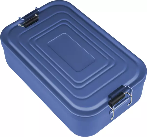 Lunchboxen EVA 2 Jahre Aluminium eloxiert blau Länge 23 cm
