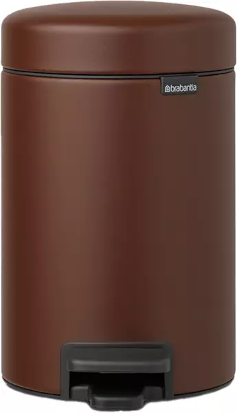 Tret-Abfallbehälter BRABANTIA New Icon mineral cosy brown