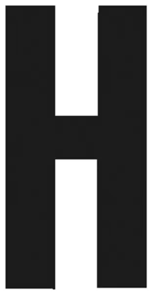 Grossbuchstaben CPC Zeichen H
