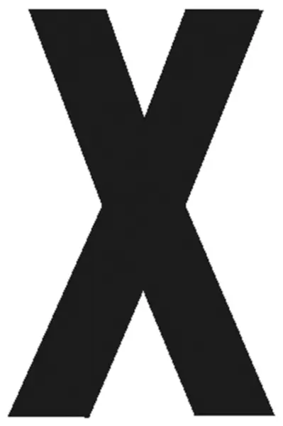 Grossbuchstaben CPC Zeichen X
