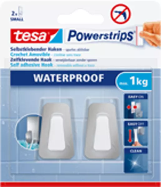 Doppelhaken TESA Powerstrips® Haken WATERPROOF Small