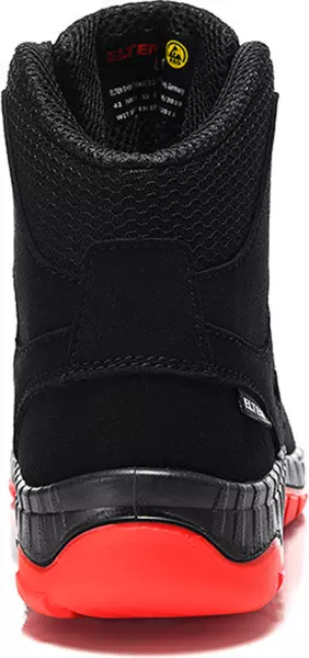 Sicherheitsschuhe halbhoch ELTEN MADDOX black-red Mid S3 SRC ESD