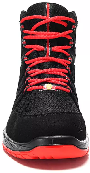 Sicherheitsschuhe halbhoch ELTEN MADDOX black-red Mid S3 SRC ESD