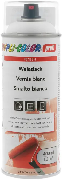 Weisslack-Sprays DUPLI-COLOR profi Weisslack