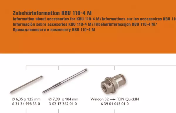 Magnetkernbohrmaschinen FEIN KBU 110-4 M