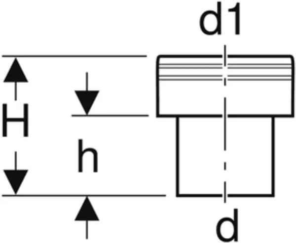 Übergangsstutzen GEBERIT PE