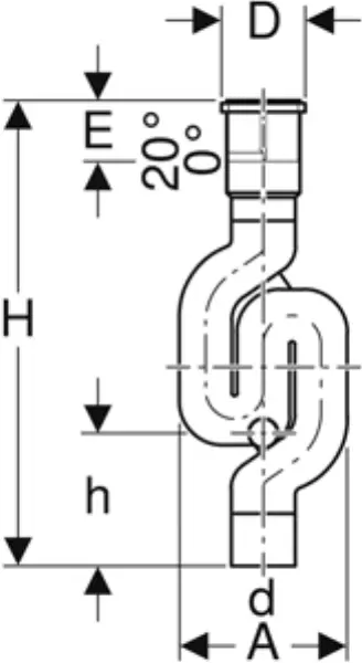 Schneckensiphons GEBERIT PE