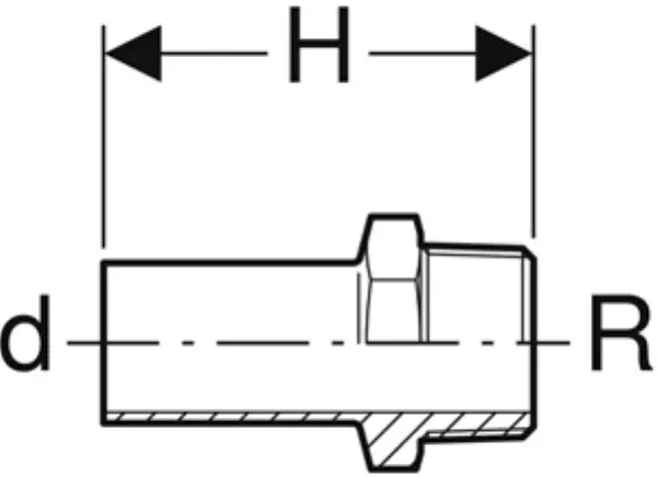 Pièces intermédiaires GEBERIT Mapress acier-C